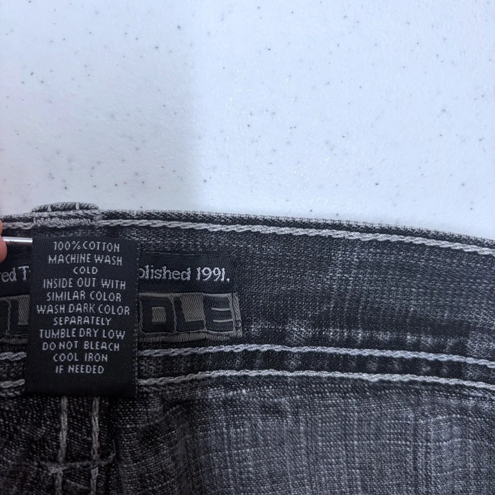 Vintage Southpole Black Baggy Jeans Size 36‎ Mens Brown Tab Faded Y2K Skater